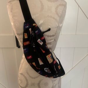 Nike Black Belt Bag /crossbody with Colorful Logos